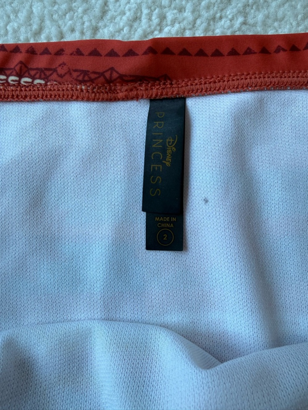 Torrid Disney Moana Bikini Set 1X top 2X bottoms Orange Geo Underwire High Waist - Picture 3 of 8